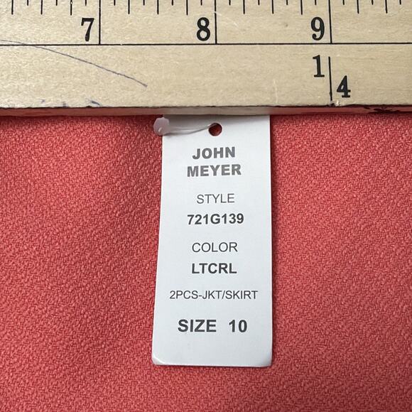 John Meyer Lined Skirt Suit Set Women's Size 10 - Picture 7 of 9